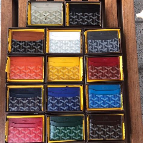 Goyard cardholders & colors 